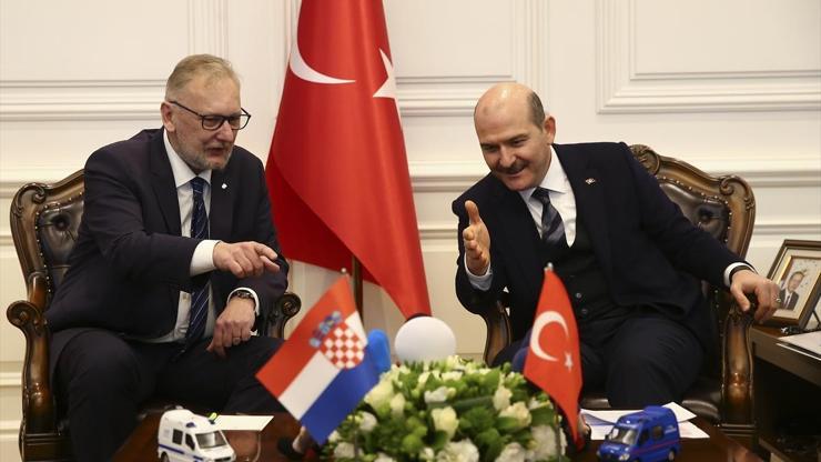 Bakan Soylu, Hırvatistan İçişleri Bakanını kabul etti