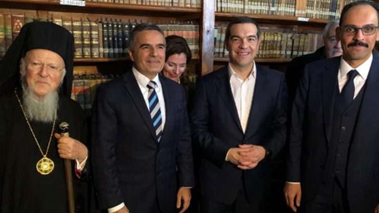 Hakan Çelik tarihi ziyaret için Ruhban Okuluna gelen Yunanistan Başbakanı Çiprasla görüştü