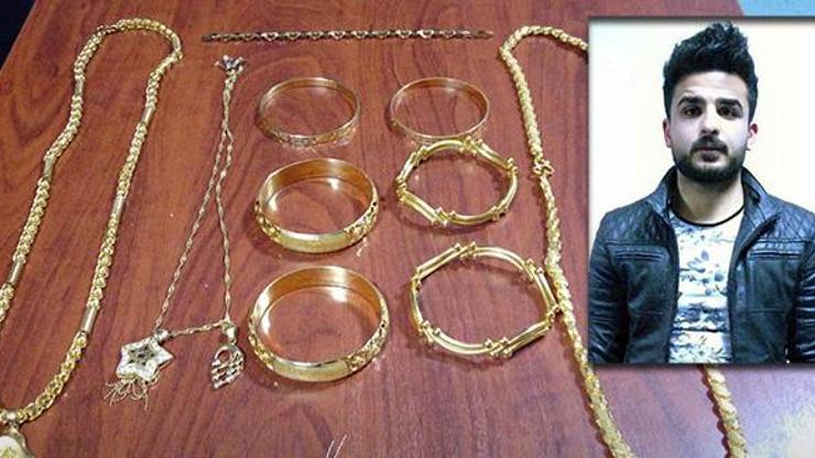 Misafirliğe gelen ablasının evinden 80 bin liralık altınını çaldı