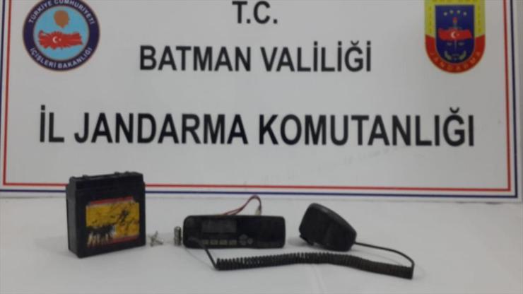 Batmanda PKKlı teröristlere ait telsiz bulundu