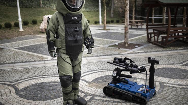 Yerli bomba imha robotu Ertuğrul İstanbulda görev başında
