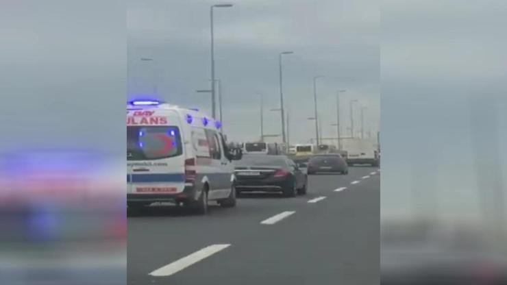 Ambulansa yol vermeyen sürücünün ifadesi ortaya çıktı