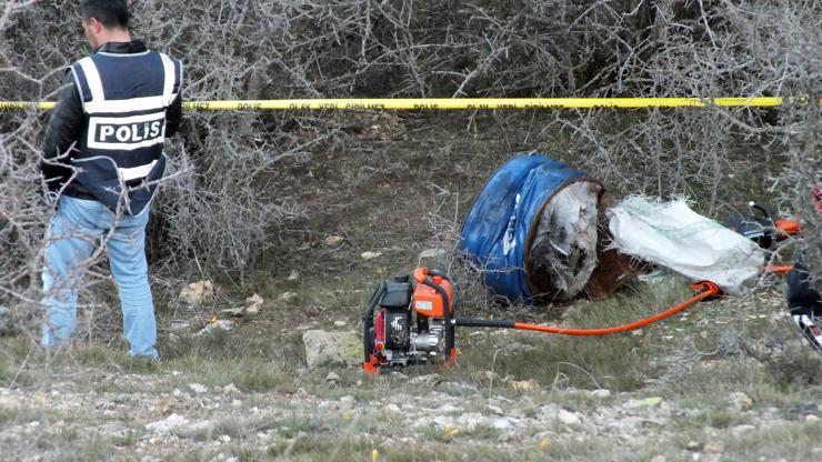 Polis ihbar üzerine gitti, preslenmiş varilden ceset çıktı