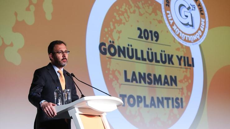 Bakan Kasapoğlu 2019 Gönüllülük Yılını anlattı