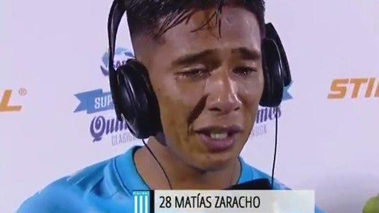 Arjantin hıçkıra hıçkıra ağlayan genç futbolcu Zarachoyu konuşuyor