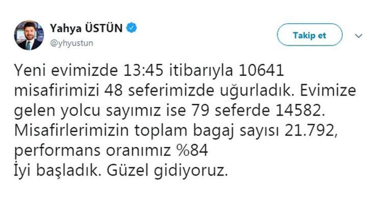 THY Basın Müşaviri Yahya Üstün: İyi başladık, güzel gidiyoruz