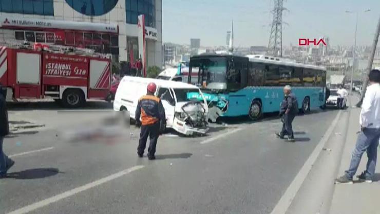 Son dakika: Halk otobüsü minibüse böyle çarptı: 1 ölü, 2 yaralı