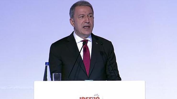 Bakan Akar IDEF19 14. Uluslararası Savunma Sanayii Fuarında konuştu
