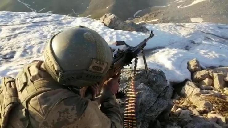 PKKlı teröristlerin kullandığı sığınak imha edildi