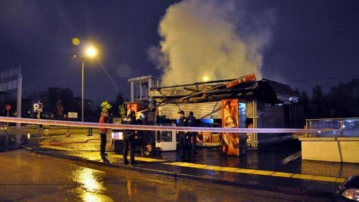 Başkent'te büfe yangını Başkent'te büfe yangını