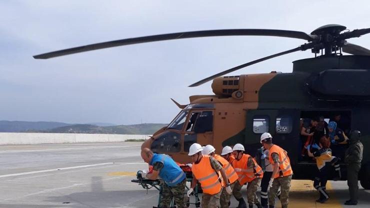 Askeri helikopter, 8 yaşındaki çocuk için havalandırıldı