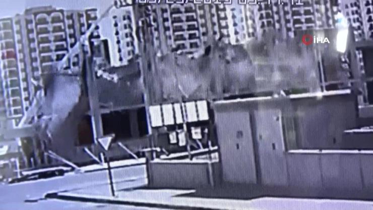 Diyarbakırda inşaat çöktü