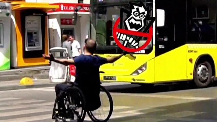 Sosyal deney yaptı, tekerlekli sandalyesiyle karşıdan karşıya geçemedi