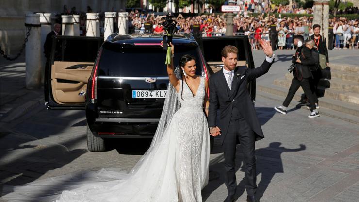 Dünya bu düğünü konuşuyor Sergio Ramos Pilar Rubio ile evlendi