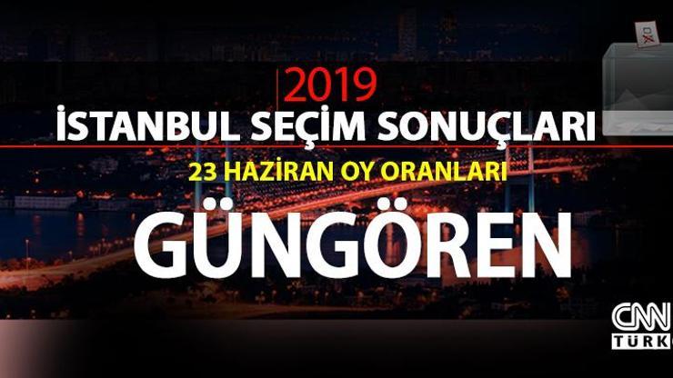 Güngören seçim sonuçları 2019… 23 Haziran İstanbul Güngören oy oranları