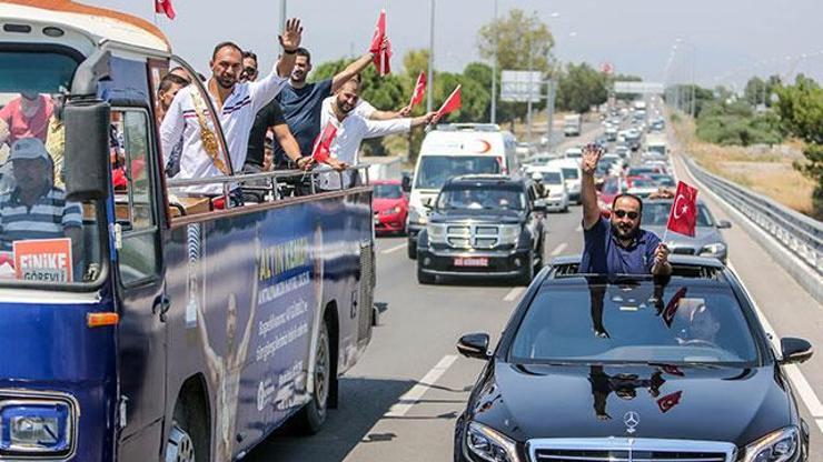 Kırkpınar Başpehlivanı Ali Gürbüze coşkulu karşılama