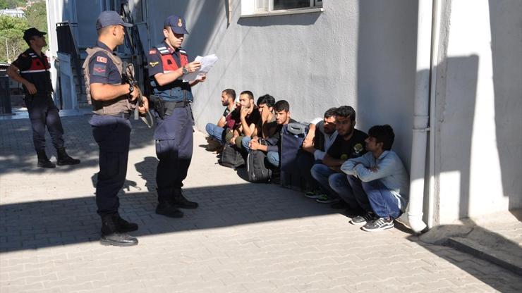 Çanakkalede 9 düzensiz göçmen yakalandı