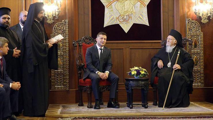 Ukrayna Devlet Başkanı Zelenskiy, Fener Rum Patrikhanesini ziyaret etti