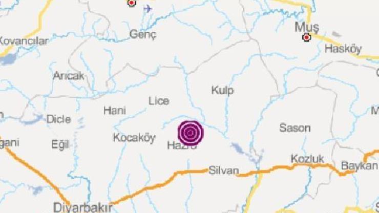 Hazroda 3.6 büyüklüğünde deprem