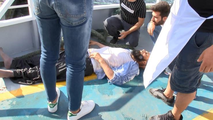 Haliç Metro Köprüsünden düşen kişiyi yolcu teknesindekiler kurtardı