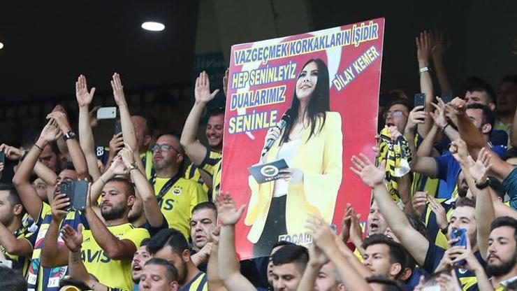 Fenerbahçe taraftarından Dilay Kemere destek