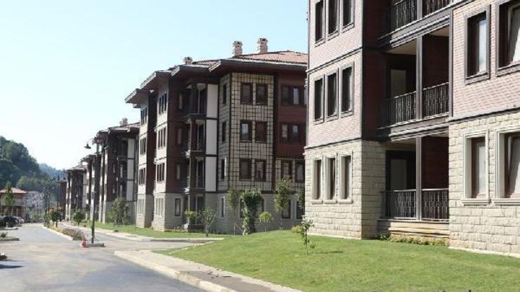 Rize mimarisinde yapılan konutları, Erdoğan açacak