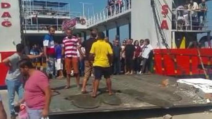 Feribot iskeleye çarptı: 4ü çocuk 7 yaralı