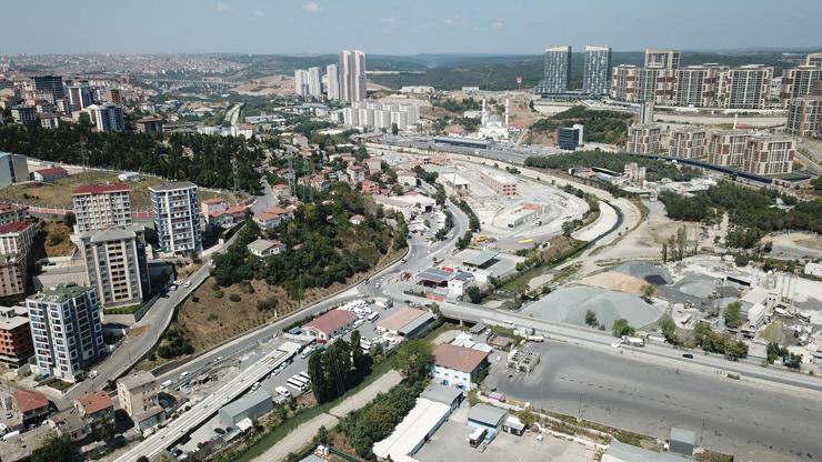 İstanbulda 30 gün kapalı kalacak yol havadan görüntülendi
