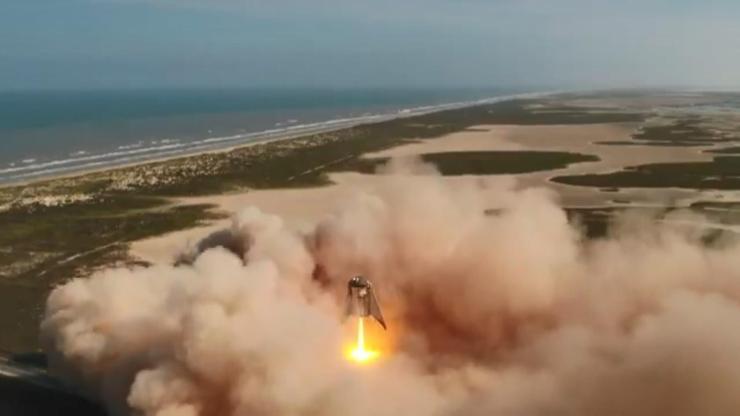 Uzaya yolculukta önemli adım: Test başarıyla gerçekleştirildi, Starhopper 150 metre yüksekliğe çıktı