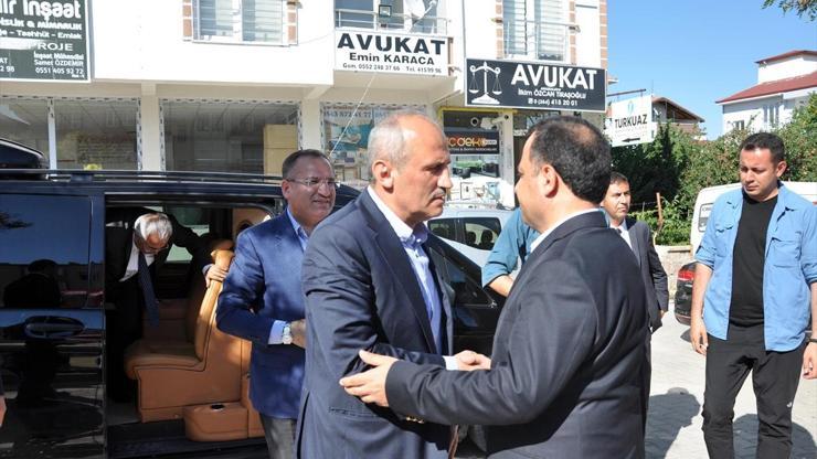 Bakan Turhandan Anayasa Mahkemesi Başkanı Arslana taziye ziyareti