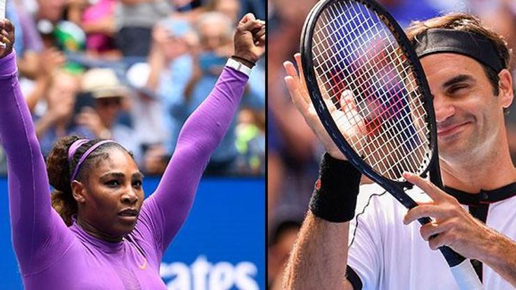 Federer ve Serena Williams , ABD Açıkta çeyrek finalde