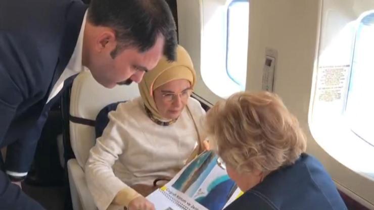 Emine Erdoğan, Salda Gölünü hem havadan hem karadan inceledi