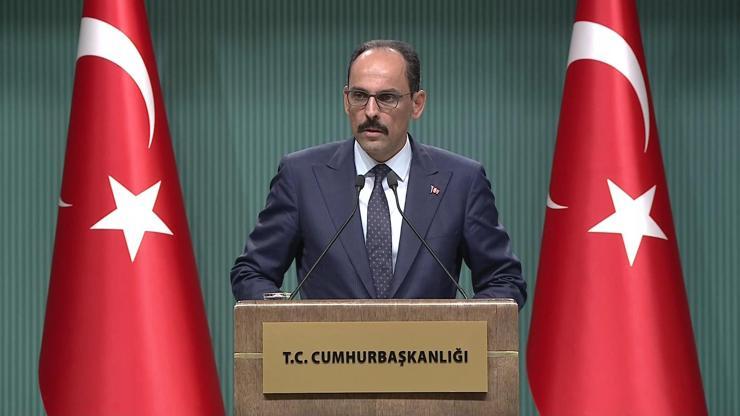 İbrahim Kalından Güvenli Bölge açıklaması