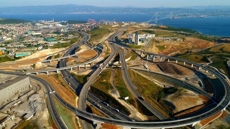 Kuzey Marmara Otoyolunun yapım aşamaları böyle görüntülendi