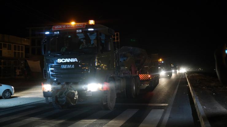 Suriye sınırına askeri sevkiyat