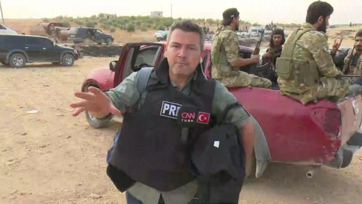 CNN TÜRK ekibi Suriyede cephe hattında