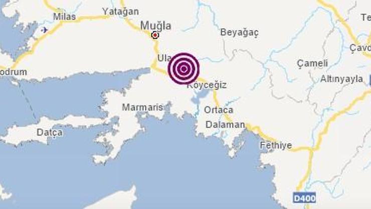 Son dakika Muğla Köyceğizde korkutan depremler