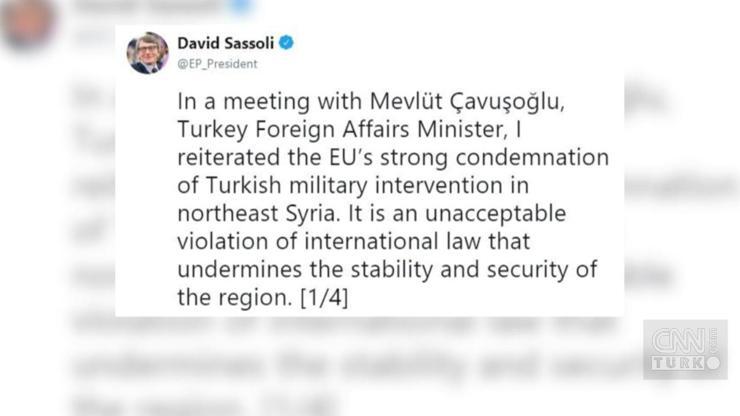 Çavuşoğlundan AP Başkanına tepki