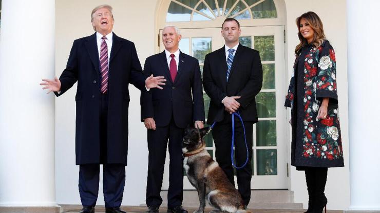 Trump, o köpeğe madalya verdi