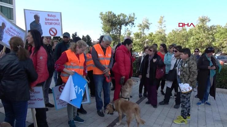 Antalyada sokak hayvanları için eylem