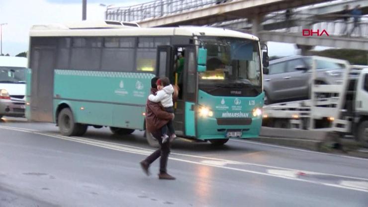 Trafiğe girmek istemeyen otobüsler durakta durmuyor