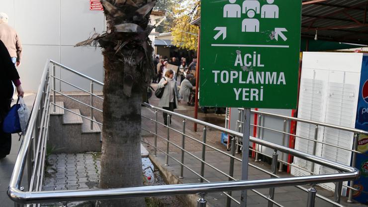 Antalyadaki acil toplanma alanı şaşırtıyor