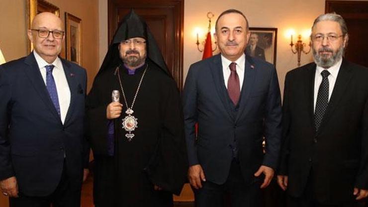 Dışişleri Bakanı Çavuşoğlu, Türkiye Ermenileri Patriği Maşalyan’ı kabul etti
