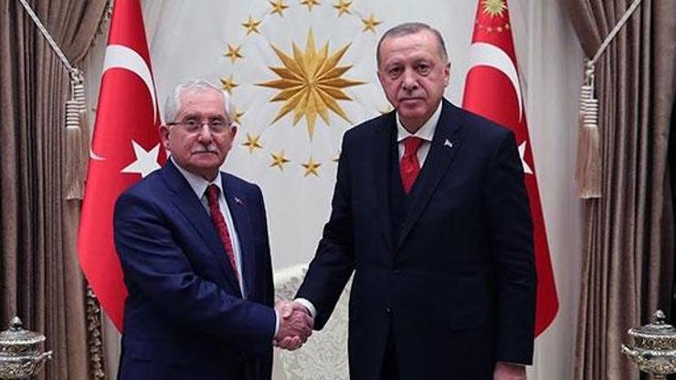 Cumhurbaşkanı Erdoğan, YSK Başkanı Sadi Güveni kabul etti