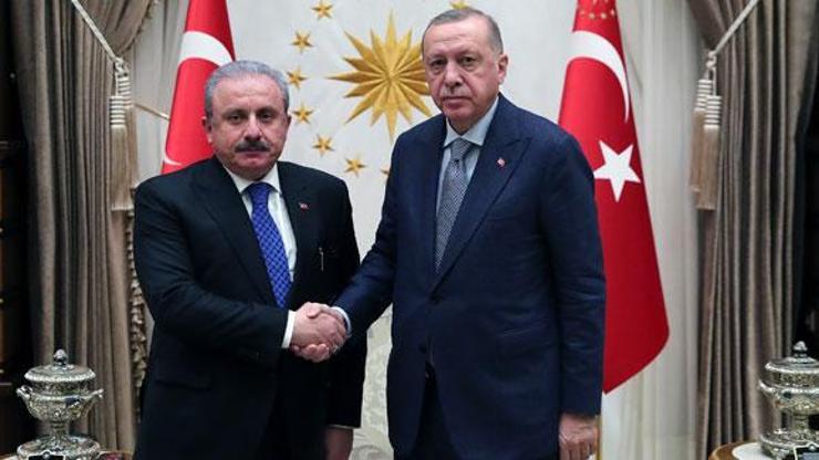 Cumhurbaşkanı Erdoğan TBMM Başkanı Şentop’u kabul etti