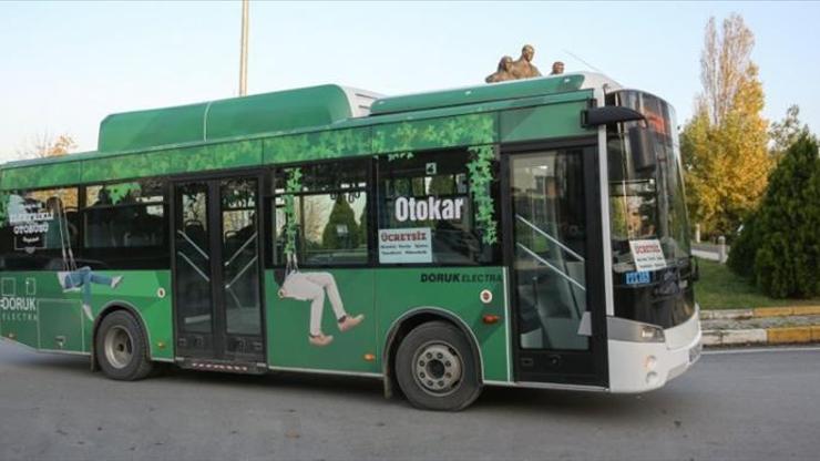 Türkiyenin ilk elektrikli otobüsü Doruk Electra kampüslerde