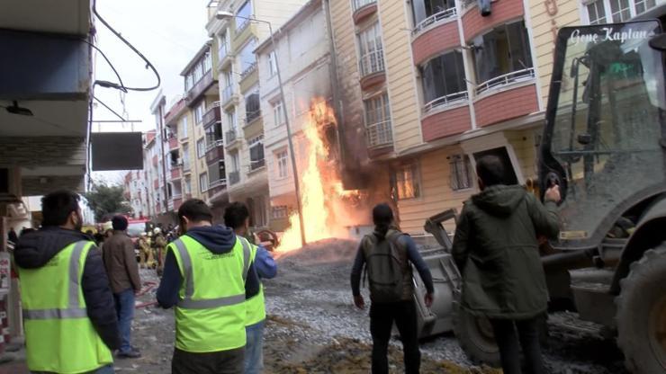 İş makinesi doğal gaz borusunu patlattı