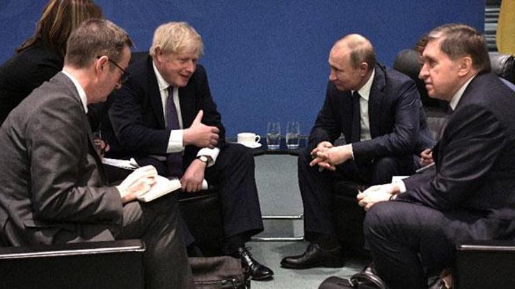 Johnson ve Putin Berlin'de bir araya geldi