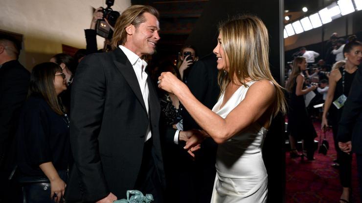 Törene damga vuran anlar: Jennifer Aniston ve Brad Pitt yıllar sonra aynı karede
