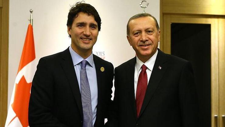 Son dakika... Cumhurbaşkanı Erdoğan, Kanada Başbakanı Trudeau ile görüştü